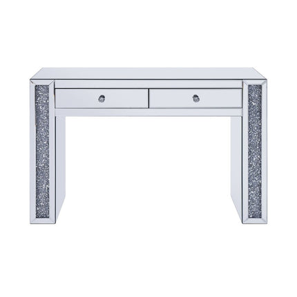 ACME 90465 Noralie Vanity Desk, Mirrored & Faux Diamonds