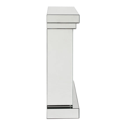 ACME 90470 Noralie Fireplace, Mirrored & Faux Diamonds