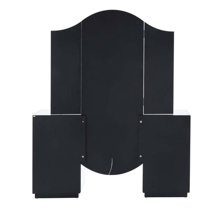 ACME 90815 Noralie Vanity Desk, LED, Mirrored & Faux Diamonds