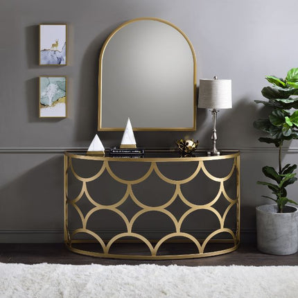 ACME 90820 Altus Console Table, Gold Finish