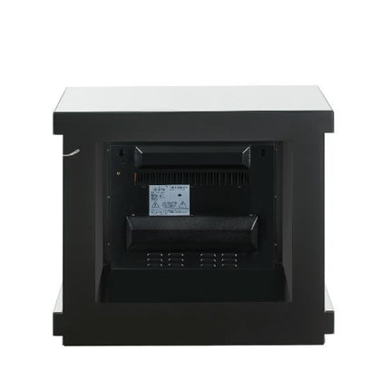 ACME 90864 Noralie Fireplace, LED, Mirrored & Faux Diamonds