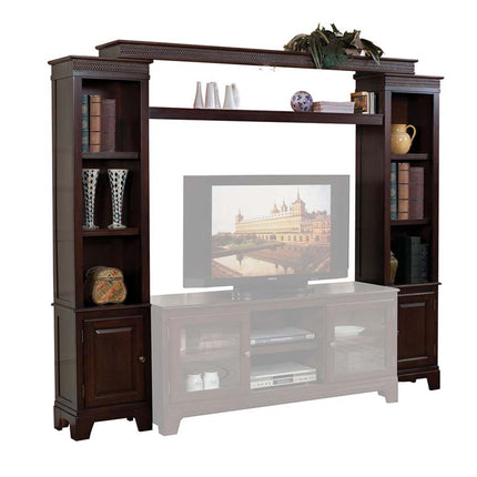 ACME 91090_KIT Halden Entertainment Center, Merlot (1Set/3Ctn)