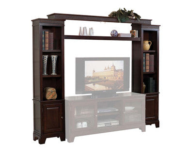 ACME 91090_KIT Halden Entertainment Center, Merlot (1Set/3Ctn) ACME Furniture