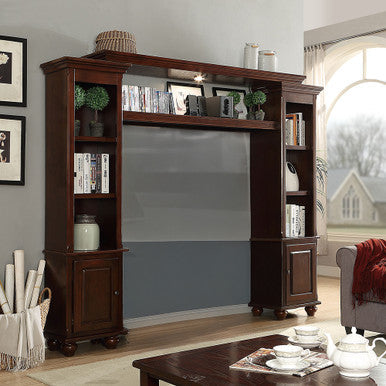 ACME 91105_KIT Bridge with Light and Shelf for Dita Entertainment Center, Walnut (1Set/3Ctn) ACME Furniture