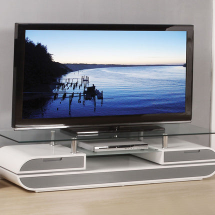 ACME 91142 Lainey TV Stand, White & Gray