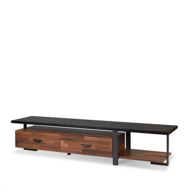 ACME 91235 Elling TV Stand, Walnut & Black ACME Furniture