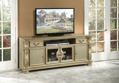 ACME 91313 Vendome II TV Console, Gold Patina & Bone ACME Furniture