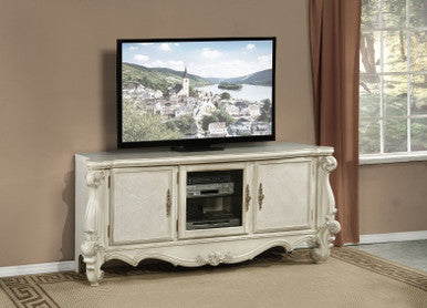 ACME 91324 Versailles TV Console, Bone White ACME Furniture