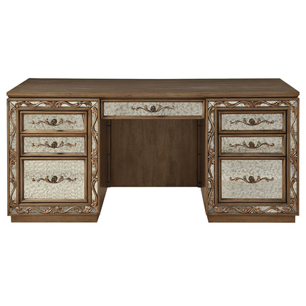 ACME 91435 Orianne Executive Desk, Antique Gold
