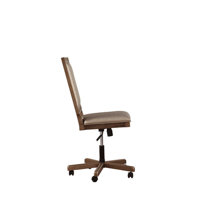 ACME 91437 Orianne Executive Office Chair, Champagne PU & Antique Gold