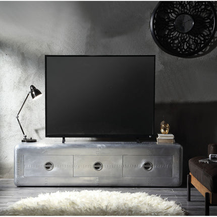 ACME 91562 Brancaster TV Stand, Aluminum