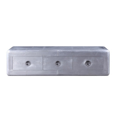 ACME 91562 Brancaster TV Stand, Aluminum ACME Furniture