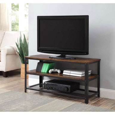 ACME 91600 Taurus TV Stand, Rustic Oak & Black Finish ACME Furniture