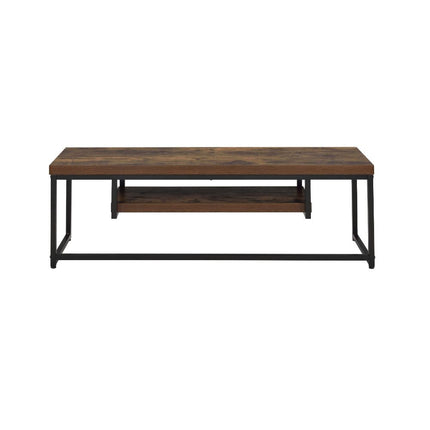 ACME 91780 Bob TV Stand, Weathered Oak & Black