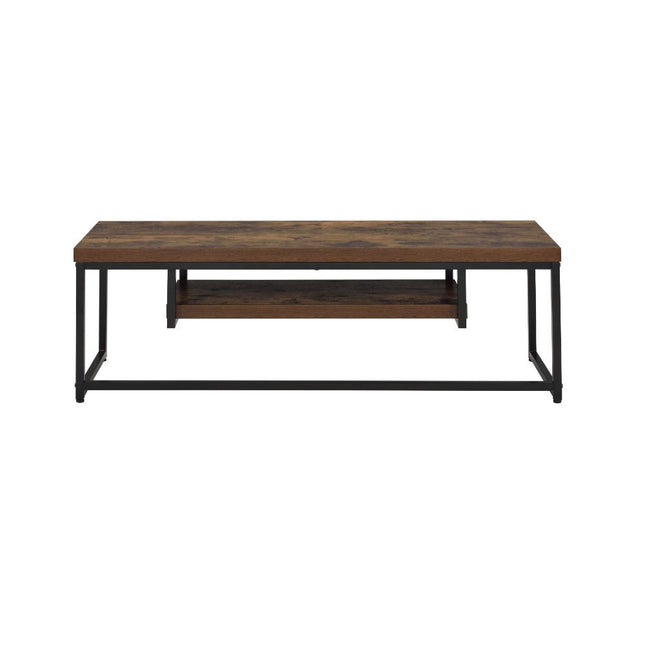 ACME 91780 Bob TV Stand, Weathered Oak & Black
