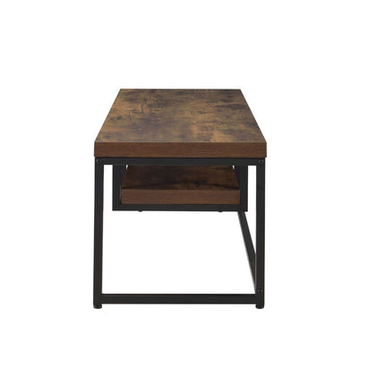 ACME 91780 Bob TV Stand, Weathered Oak & Black