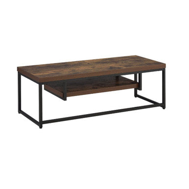 ACME 91780 Bob TV Stand, Weathered Oak & Black ACME Furniture