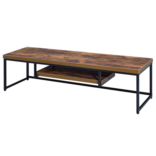 ACME 91782 Bob TV Stand, Weathered Oak & Black