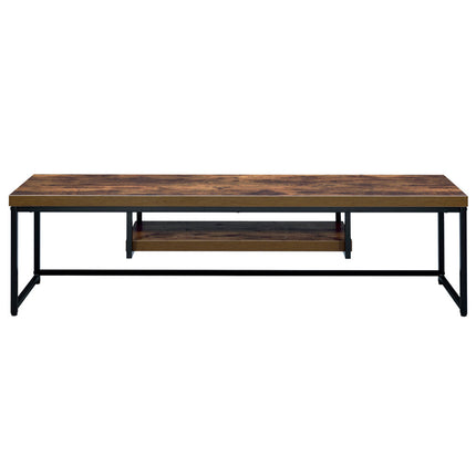 ACME 91782 Bob TV Stand, Weathered Oak & Black