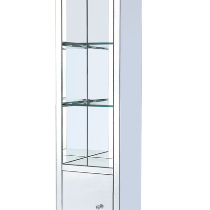 ACME 91838 Lotus Side Pier (Left), LED, Mirrored & Faux Crystals