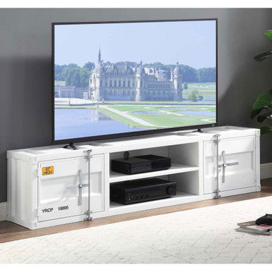 ACME 91880 Cargo TV Stand, White ACME Furniture