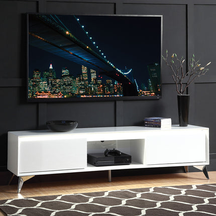 ACME 91995 Raceloma White TV Stand with Led