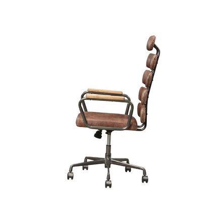 ACME 92110 Calan Executive Office Chair, Vintage Whiskey Top Grain Leather
