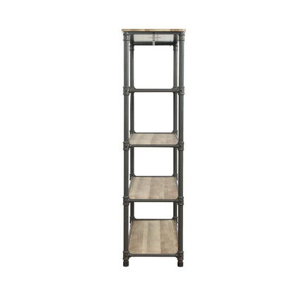 ACME 92200 Itzel Bookshelf, Antique Oak & Sandy Gray