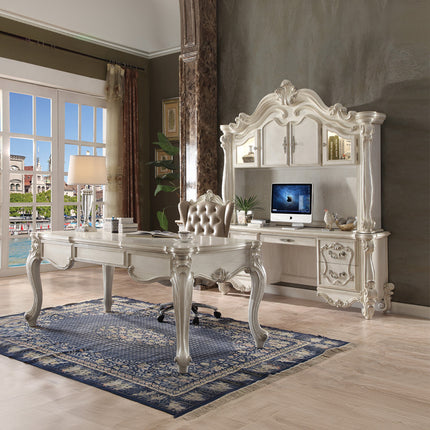ACME 92278 Versailles Computer Desk & Hutch, Bone White (1Set/2Ctn)  2