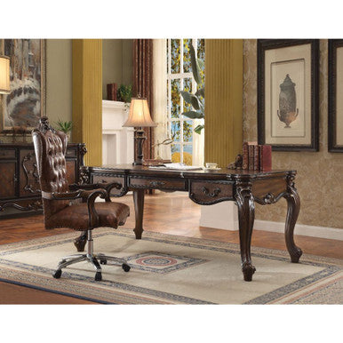 ACME 92280 Versailles Executive Desk (Leg), Cherry Oak ACME Furniture