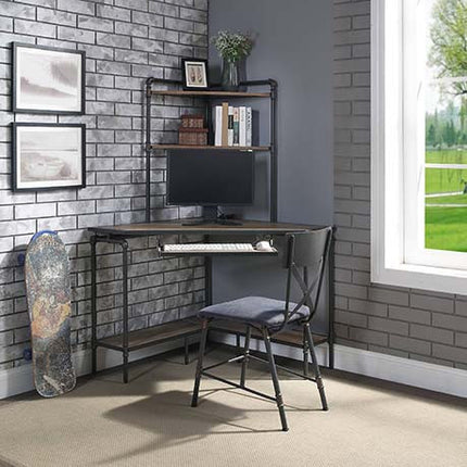 ACME 92297 Brantley Office Chair, Antique Oak & Sandy Gray Finish