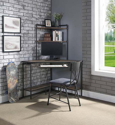 ACME 92297 Brantley Office Chair, Antique Oak & Sandy Gray Finish ACME Furniture