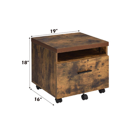 ACME 92398 Bob File Cabinet, Weathered Oak