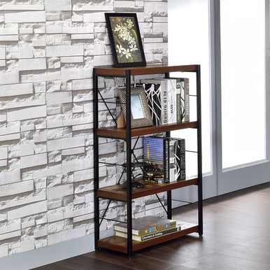 ACME 92399 Bob Bookshelf, Weathered Oak ACME Furniture