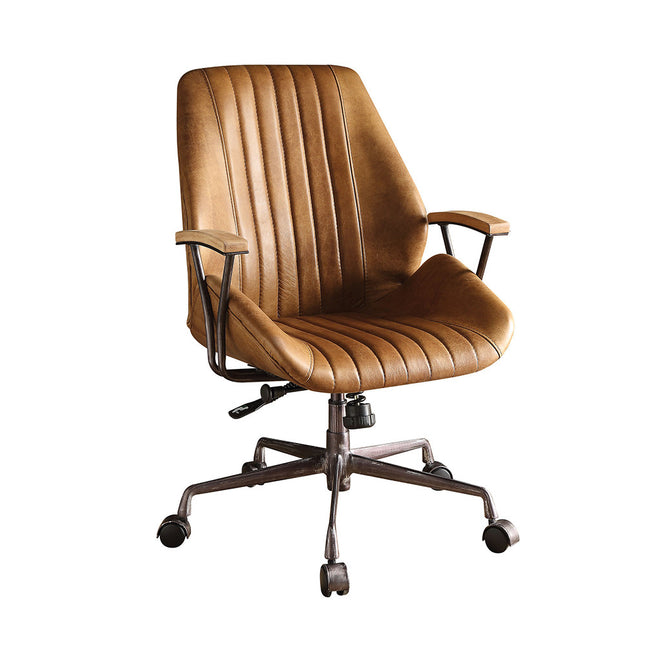ACME 92412 Hamilton Executive Office Chair, Coffee Top Grain Leather