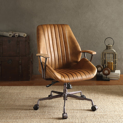 ACME 92412 Hamilton Executive Office Chair, Coffee Top Grain Leather