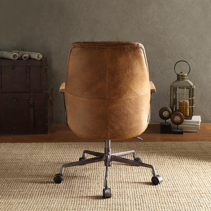 ACME 92412 Hamilton Executive Office Chair, Coffee Top Grain Leather