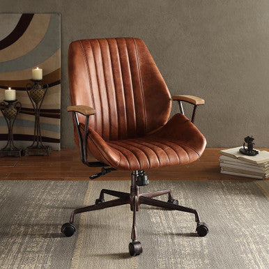 ACME 92413 Hamilton Executive Office Chair, Cocoa Top Grain Leather ACME Furniture