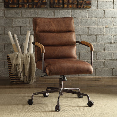 ACME 92414 Harith Executive Office Chair, Retro Brown Top Grain Leather ACME Furniture