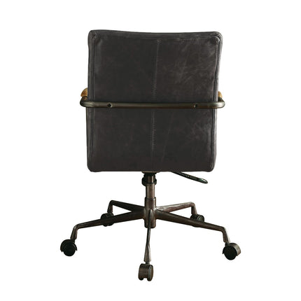 ACME 92415 Harith Executive Office Chair, Antique Slate Top Grain Leather