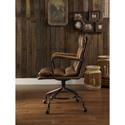 ACME 92416 Harith Executive Office Chair, Vintage Whiskey Top Grain Leather