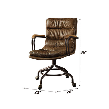 ACME 92416 Harith Executive Office Chair, Vintage Whiskey Top Grain Leather