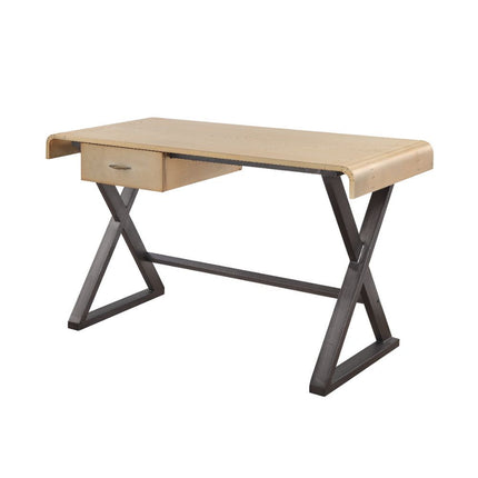ACME 92424 Danton Desk, Gold Aluminum