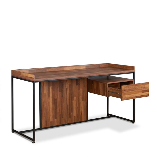 ACME 92445 Sara Desk, Walnut & Sandy Black