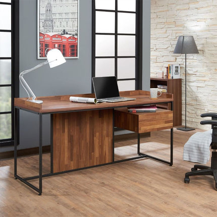 ACME 92445 Sara Desk, Walnut & Sandy Black