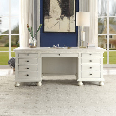 ACME 92482 Gustave Executive Desk, Cream ACME Furniture