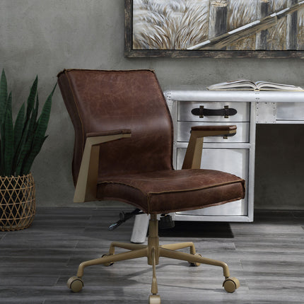 ACME 92483 Attica Executive Office Chair, Espresso Top Grain Leather