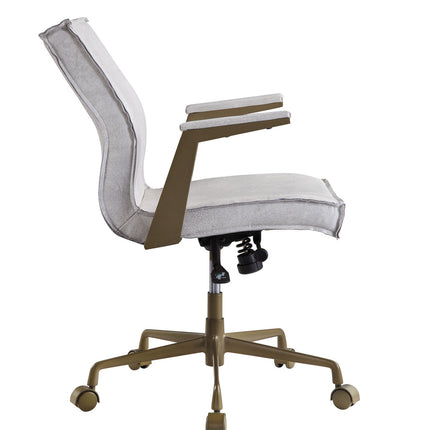ACME 92484 Attica Executive Office Chair, Vintage White Top Grain Leather