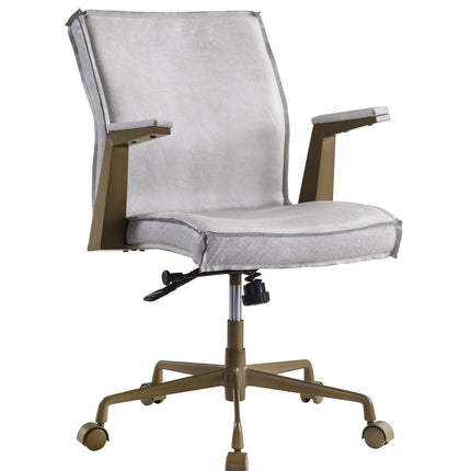 ACME 92484 Attica Executive Office Chair, Vintage White Top Grain Leather