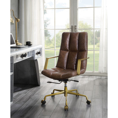 ACME 92494 Rolento Executive Office Chair, Espresso Top Grain Leather ACME Furniture
